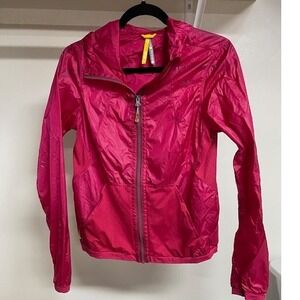 Lole Women's Pink‎ Packable Lightweight Windbreaker Jacket Small Hiking Running